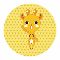animal giraffe cartoon theme elements N15