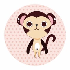 animal monkey cartoon theme elements N19