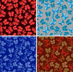 seamless patterns of butterflies