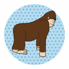 animal gorilla cartoon theme elements N3