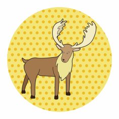 animal moose cartoon theme elements N9