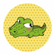 animal crocodile cartoon theme elements N7