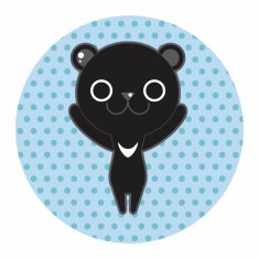 animal bear cartoon theme elements N18