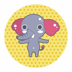 animal elephant cartoon theme elements N21