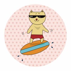 animal cat summer cartoon theme elements N11