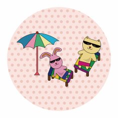 animal summer cartoon theme elements N46