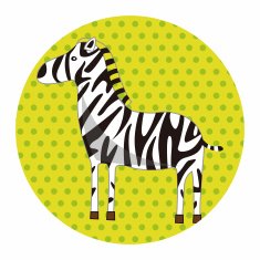 animal zebra cartoon theme elements N9
