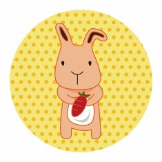 animal rabbit cartoon theme elements N36