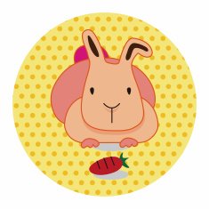 animal rabbit cartoon theme elements N37