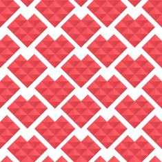 seamless pattern hearts of triangles N5