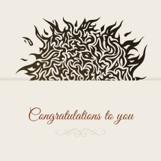 Elegant background with tattoo and place for text Vector illust N2