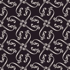 Seamless vector baroque floral wallpaper Vintage background pat