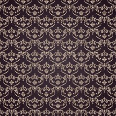 Vector seamless vintage background Calligraphic pattern Royal
