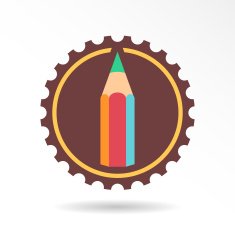 Pencil Vector logo and icon