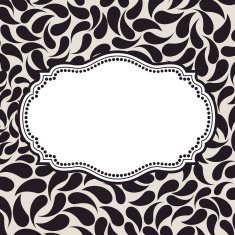 Vector elegant background pattern Floral frame elements orname