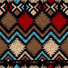 hand drawn tribal seamless pattern N8