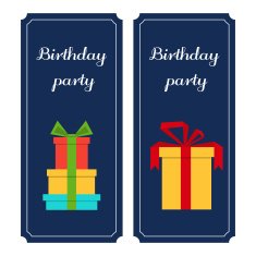 flyers vertical banners birthday party