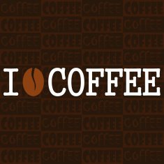 Poster "I love coffee"