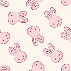 Animal rabbit icon 10 seamless pattern