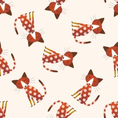 Animal cat icon 10 seamless pattern N2