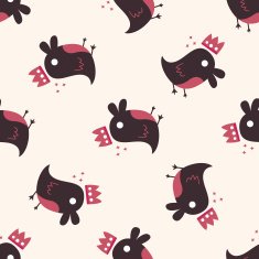 Animal bird icon 10 seamless pattern N2