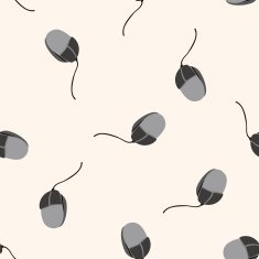 computer theme mouse seamless pattern