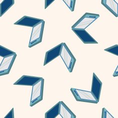 computer theme scanner seamless pattern