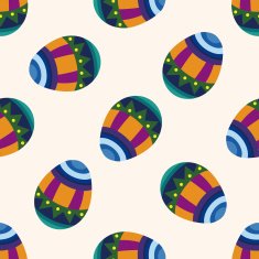 easter egg icon 10 seamless pattern N5