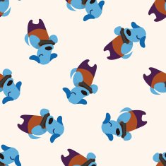 musical animal dog icon 10 seamless pattern