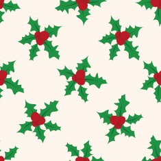Christmas wreath icon 10 seamless pattern