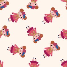 winter animal sheep icon 10 seamless pattern