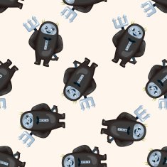 devil seamless pattern N3