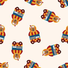 style dining car seamless pattern N9