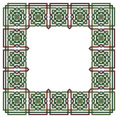 Frame with Tangled Modern Pattern N3