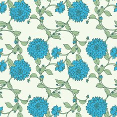 Seamless pattern with flowers chrysanthemums N10