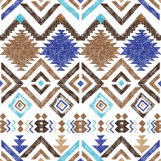 hand drawn tribal seamless pattern N9