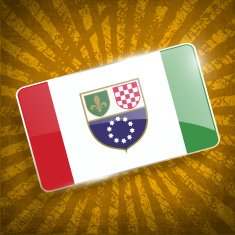 Flag of Bosnia and Herzegovina Federation with old texture N2
