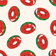 beach equipment swimming laps seamless pattern