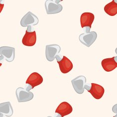 beach equipment shovel seamless pattern N2