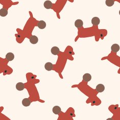 toy dog icon 10 seamless pattern N2