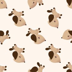 Animal dog icon 10 seamless pattern N2