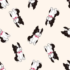 Animal dog icon 10 seamless pattern N3