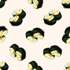 sushi seamless pattern N13