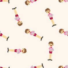 Office workers seamless pattern N4