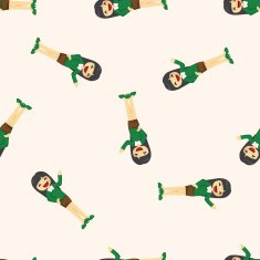 Office workers seamless pattern N5