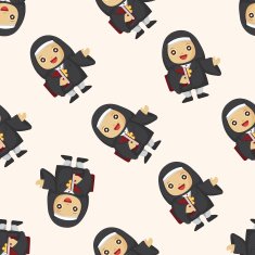 pastor and nun seamless pattern N7