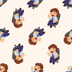 Office workers seamless pattern N10