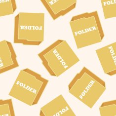 folder file icon seamless pattern