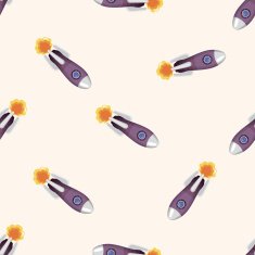 spaceship seamless pattern N6