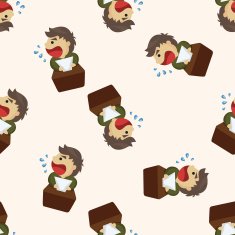 Office workers seamless pattern N20